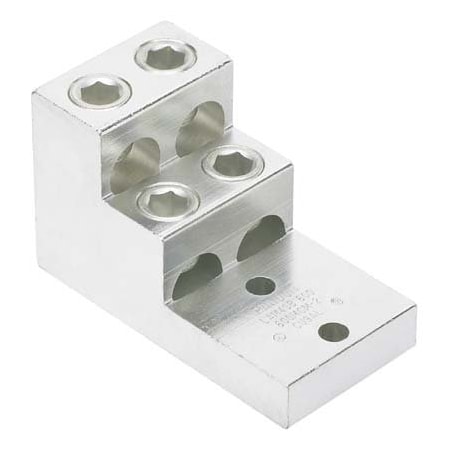 Panduit Aluminum Mechanical Lug, 2 Hole, 4 Barre LAM4SB750-38-1Y
